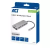 ACT USB-C 4K Docking Station για 1 οθόνη HDMI, Ethernet, USB-C, USB-A, αναγνώστης καρτών και PD passthrough
