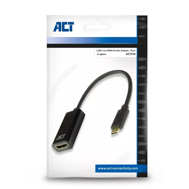 ACT προσαρμογέας USB-C σε HDMI AC7310 0,15m USB Type-C HDMI Type A
