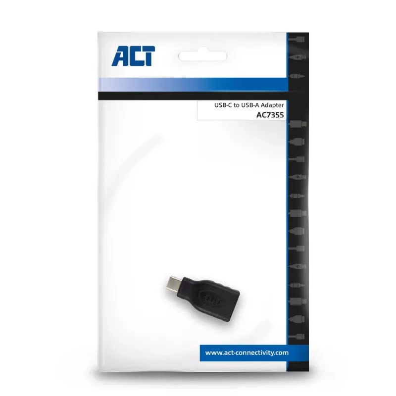 Αντάπτορας USB-C σε USB-A ACT AC7355 μαύρο