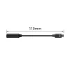 Καλώδιο ήχου ACT AC7380 0,11m 3,5mm θηλυκή USB Type-C αρσενικό μαύρο