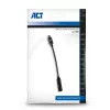 Καλώδιο ήχου ACT AC7380 0,11m 3,5mm θηλυκή USB Type-C αρσενικό μαύρο