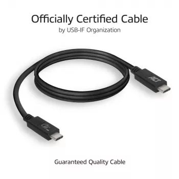 Καλώδιο ACT USB 3.0 USB-C USB-IF πιστοποιημένο 2 μέτρα 5 Gbit/s