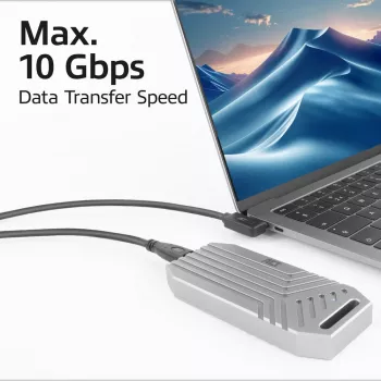 Γωνιακό καλώδιο ACT USB 3.0 USB-C 2 μέτρα 5 Gbit/s μαύρο