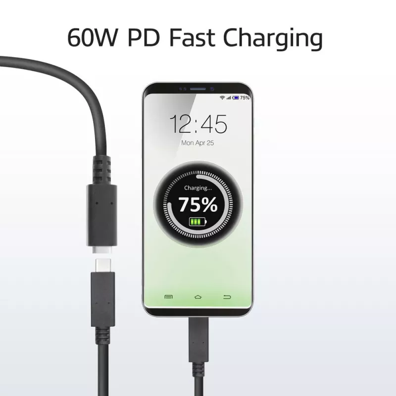 Καλώδιο επέκτασης ACT USB 3.0 USB-C 2 μέτρα 5 Gbit/s μαύρο
