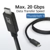 Καλώδιο ACT USB4® 20Gbps, USB-C, USB-IF πιστοποιημένο, 1 μέτρο