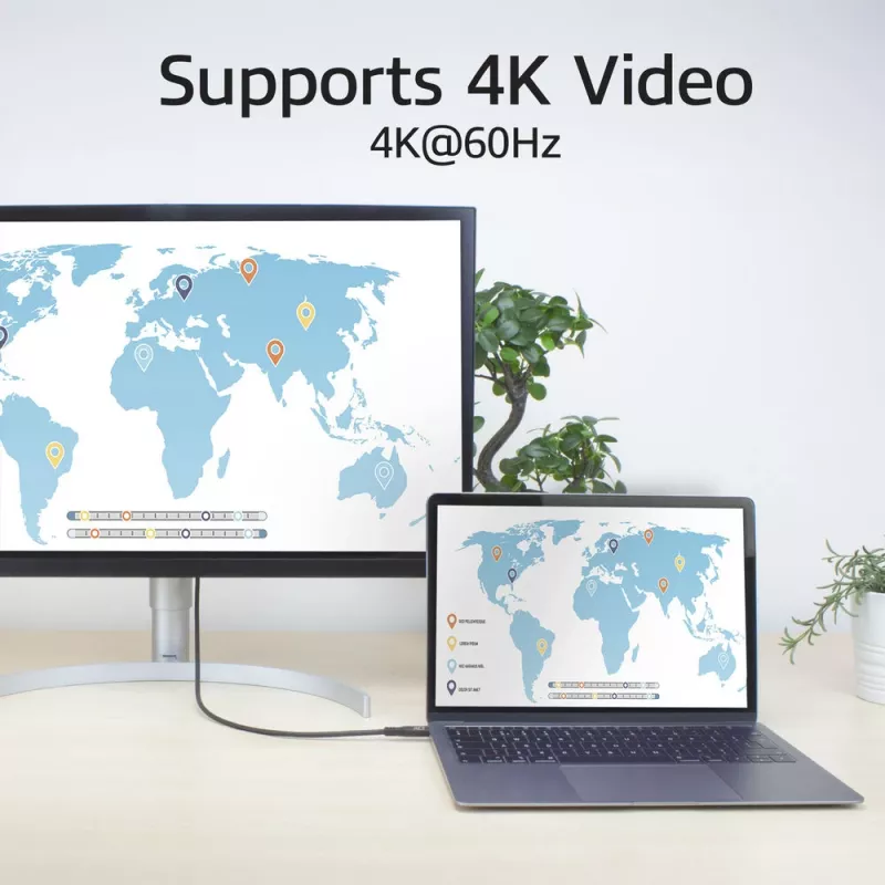 Καλώδιο USB Type-C ACT AC7442 2m 10Gbps 60W μαύρο