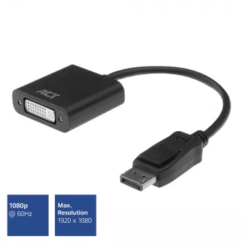 Αντάπτορας ACT DisplayPort αρσενικό σε DVI θηλυκή 0,15 m AC7510