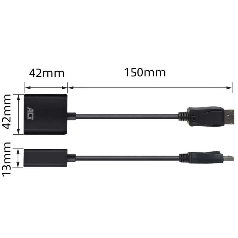 Αντάπτορας DisplayPort σε VGA ACT AC7515