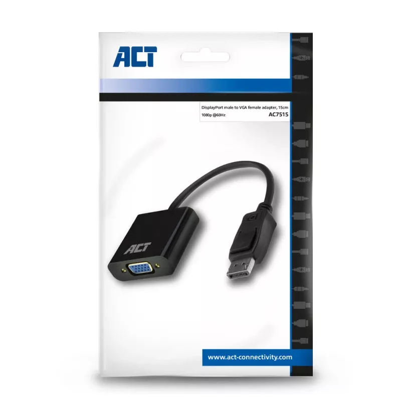 Αντάπτορας DisplayPort σε VGA ACT AC7515