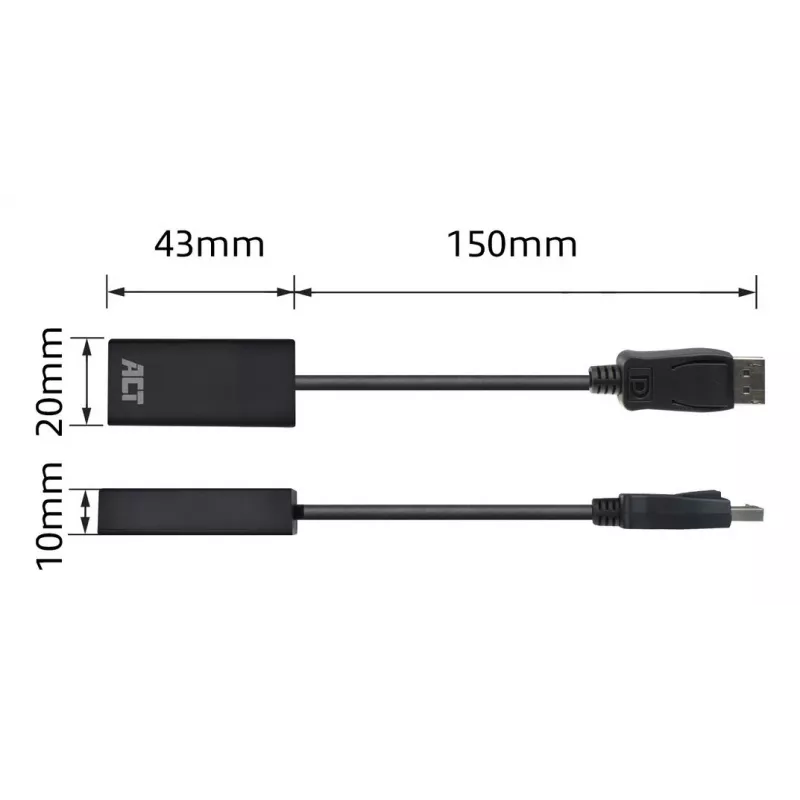 Αντάπτορας DisplayPort σε HDMI ACT AC7555