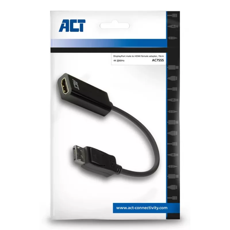 Αντάπτορας DisplayPort σε HDMI ACT AC7555