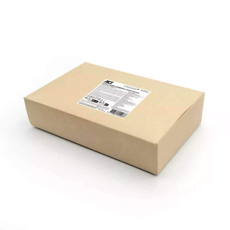 Διακόπτης KVM ACT 2 θυρών HDMI 4K@60Hz, USB 3.2 Gen1 (USB 3.0)
