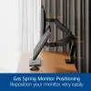 ACT AC8342 βραχίονας για δύο οθόνες Office Premium, με αέριο ελατήριο, 2 οθόνες