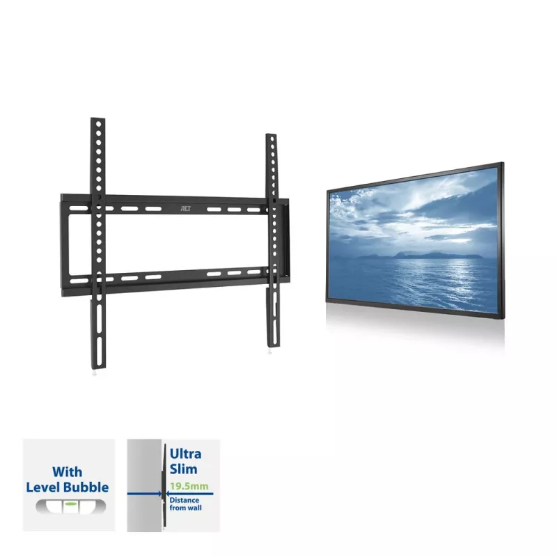 Βάση τοίχου TV ACT 32 ίντσες έως 55 ίντσες VESA 35 kg μαύρο