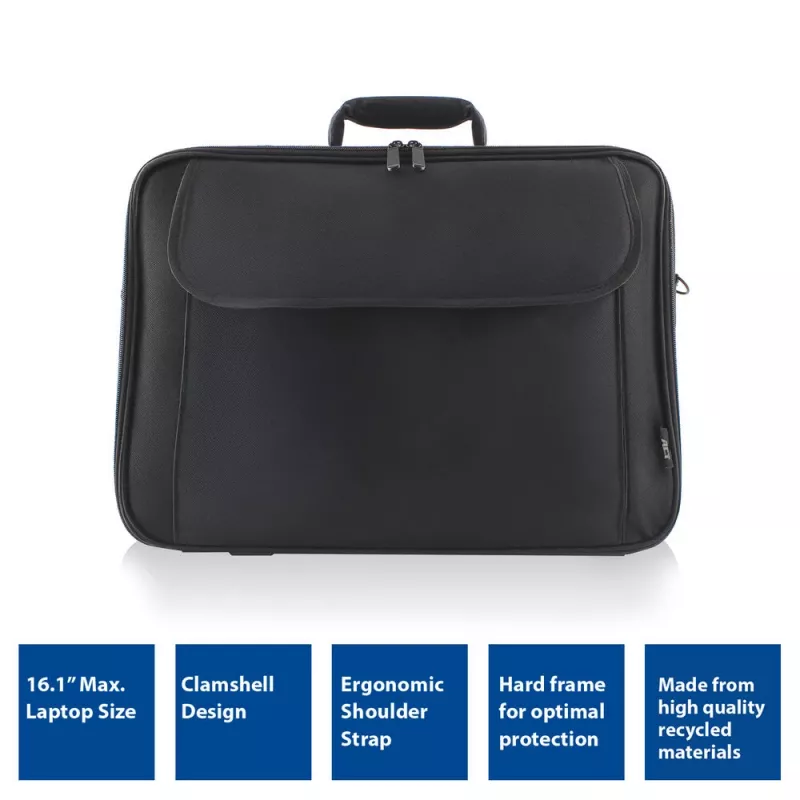 ACT Office τσάντα ώμου για laptop έως 16,1 inch από ανακυκλωμένα πλαστικά μπουκάλια