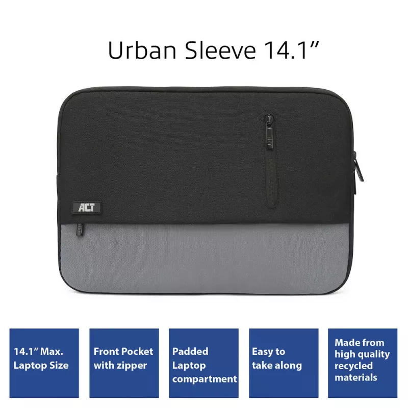 Θήκη sleeve ACT Urban Laptop Sleeve 14,1 inch 3 θήκες 170 g