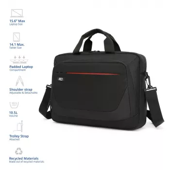 Τσάντα ώμου ACT Suburb για laptop έως 15,6 inch από ανακυκλωμένα πλαστικά μπουκάλια