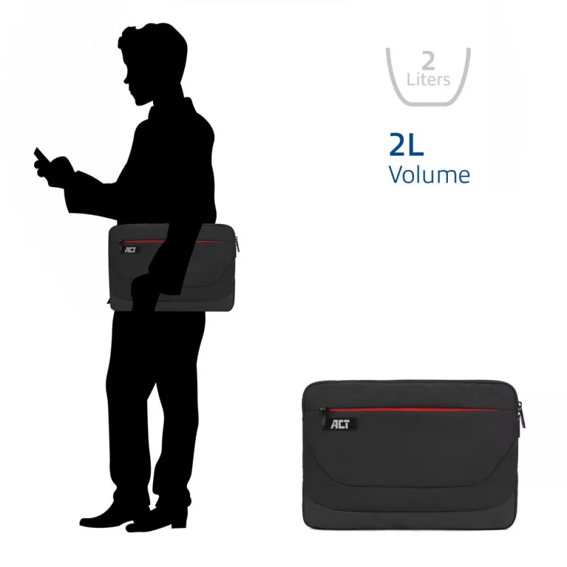 Θήκη sleeve ACT Suburb θήκη laptop 13,3 inch από ανακυκλωμένα πλαστικά μπουκάλια
