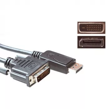 ACT Καλώδιο προσαρμογέα 1,8 μέτρων DisplayPort αρσενικό σε DVI αρσενικό