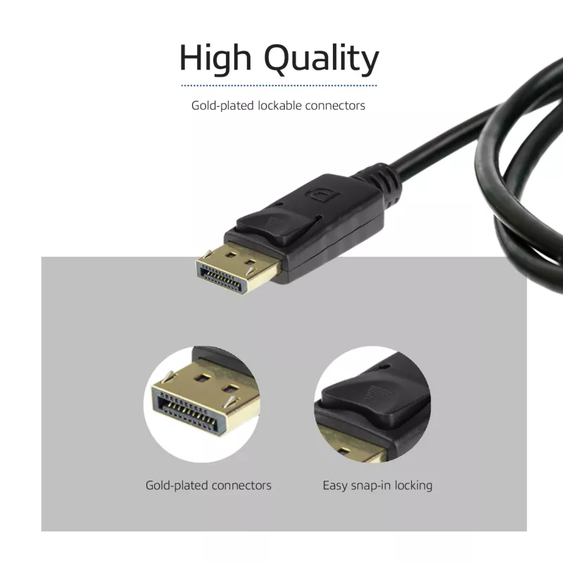 ACT AK4071 καλώδιο DisplayPort, 1 m, μαύρο