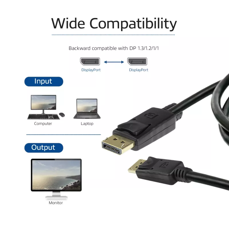 ACT Καλώδιο DisplayPort 1.4 3 μέτρων 8K αρσενικό – αρσενικό