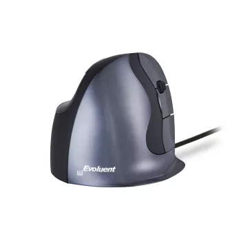 BakkerElkhuizen Evoluent D Small, δεξιόχειρας, κάθετο σχεδιασμό, laser, USB Type-A, 3200 DPI, μαύρο