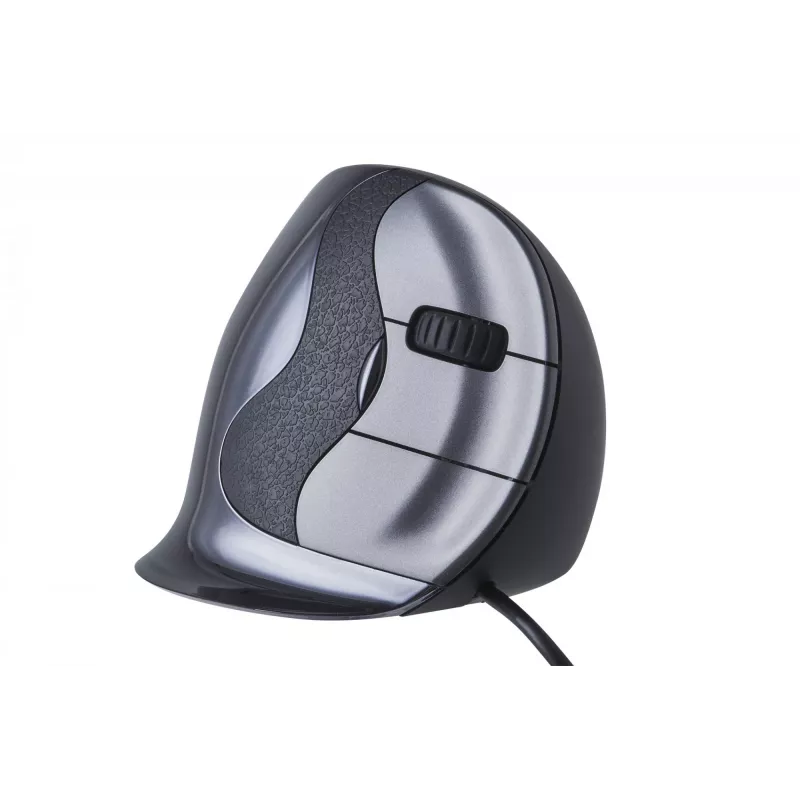 BakkerElkhuizen Evoluent D Small, δεξιόχειρας, κάθετο σχεδιασμό, laser, USB Type-A, 3200 DPI, μαύρο