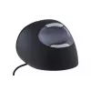 BakkerElkhuizen Evoluent D Small, δεξιόχειρας, κάθετο σχεδιασμό, laser, USB Type-A, 3200 DPI, μαύρο