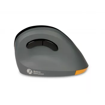 BakkerElkhuizen PRF Mouse Wireless σκούρο γκρι, δεξιόχειρας, κάθετο σχεδιασμό, οπτικό, RF Wireless, 1600 DPI, μαύρο, γκρι