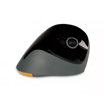BakkerElkhuizen PRF Mouse Wireless σκούρο γκρι, δεξιόχειρας, κάθετο σχεδιασμό, οπτικό, RF Wireless, 1600 DPI, μαύρο, γκρι