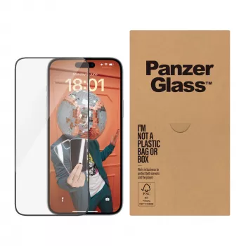 Προστασία οθόνης PanzerGlass iPhone 15 Plus Ultra-Wide Fit EasyAligner ανθεκτική σε χτυπήματα
