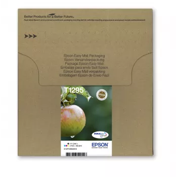 Epson Apple Multipack 4 χρωμάτων T129 EasyMail, μαύρο, cyan, magenta, κίτρινο, 11,2 ml, 7 ml, 1 τεμ., πολλαπλή συσκευασία