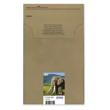 Πολλαπλή συσκευασία μελανιών inkjet Epson Multipack 6 χρωμάτων 24 EasyMail — 6 τεμ., τυπική απόδοση, μαύρο/cyan/ανοιχτό cyan/magenta/ανοιχτό magenta/κίτρινο