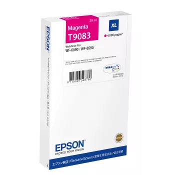 Δοχείο μελανιού XL ματζέντα – Epson C13T908340, μελάνι με βάση χρωστική 39 ml, 4000 σελίδες
