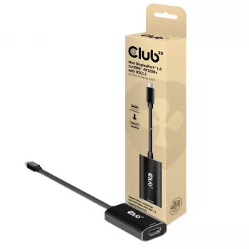 CLUB3D Mini DisplayPort 1.4 σε HDMI 4K120Hz με DSC1.2 ενεργός προσαρμογέας αρσενικό/θηλυκό