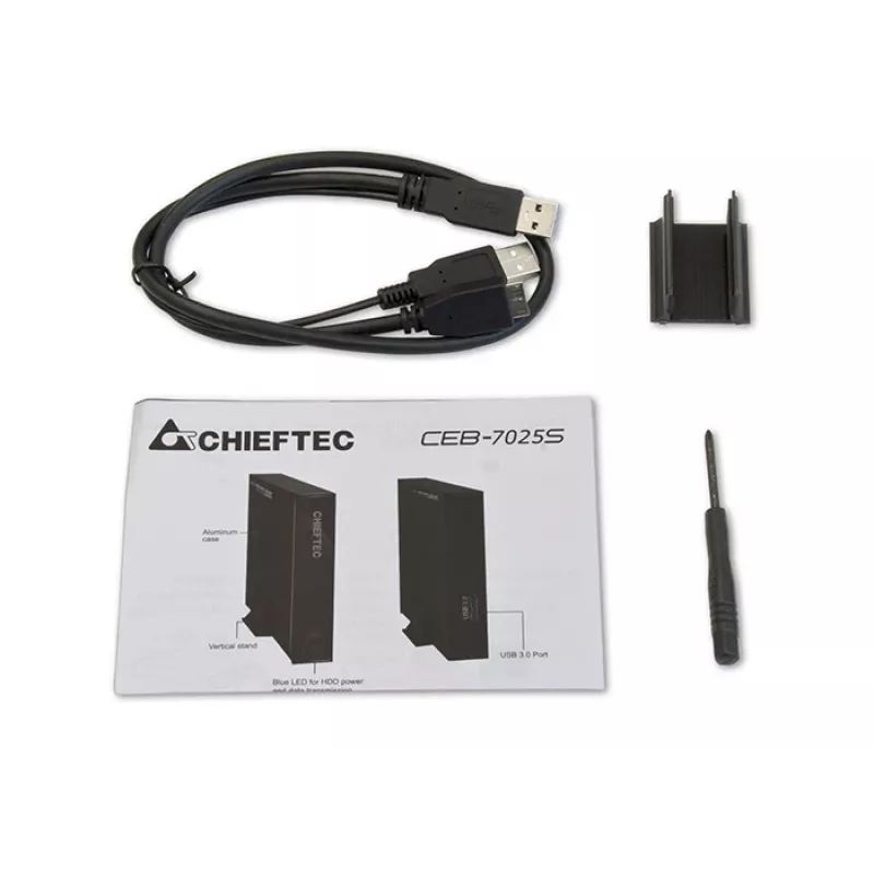 Chieftec CEB-7025S Θήκη αποθήκευσης Θήκη HDD/SSD 2,5 ιντσών