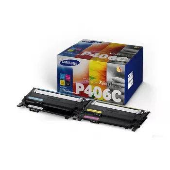 Samsung CLT-P406C Μελανοταινία 4 τεμ. Γνήσιο Μαύρο, Μπλε, Ματζέντα, Κίτρινο