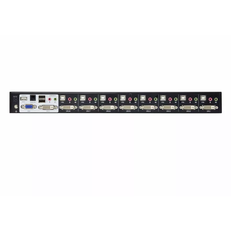 ATEN Διακόπτης KVM 8 θυρών USB DVI Dual-Link με ήχο