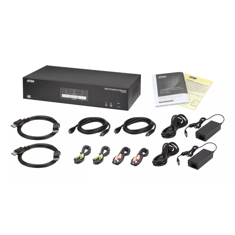 Διακόπτης KVM ATEN CS1922ATC USB DisplayPort 4K Ultra HD