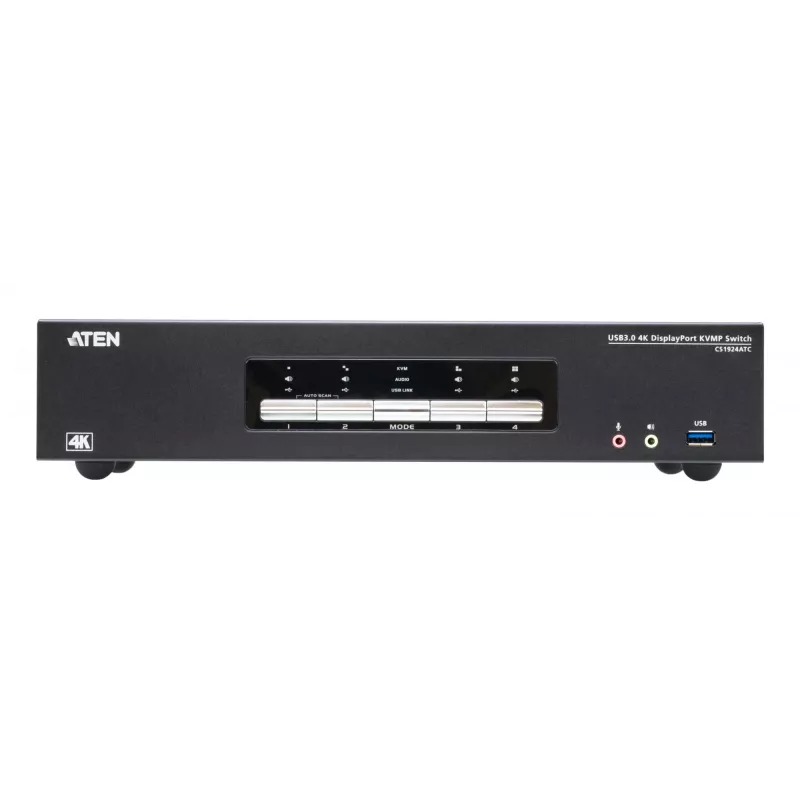 Διακόπτης KVM ATEN CS1924ATC USB DisplayPort 4K Ultra HD