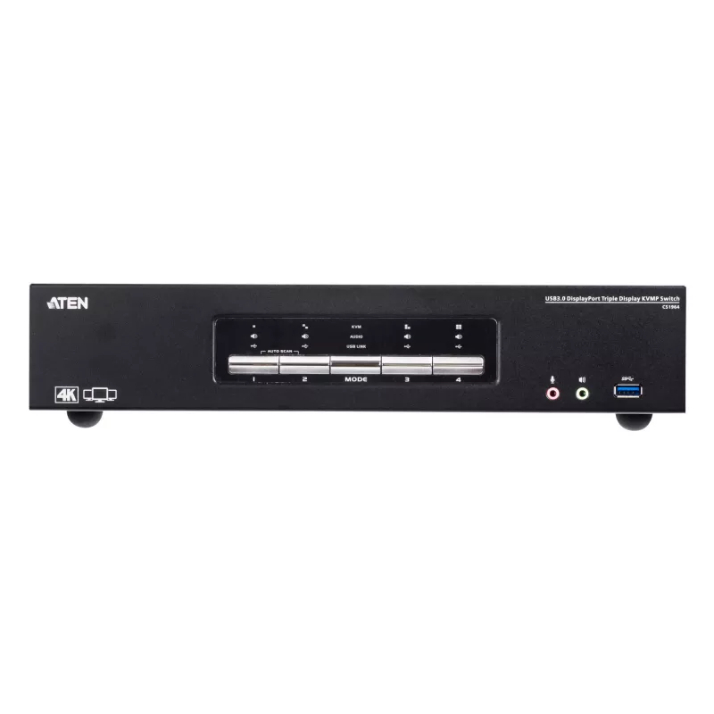 Διακόπτης KVMP ATEN 4P USB3.0 4K DP TRIPLE VIEW