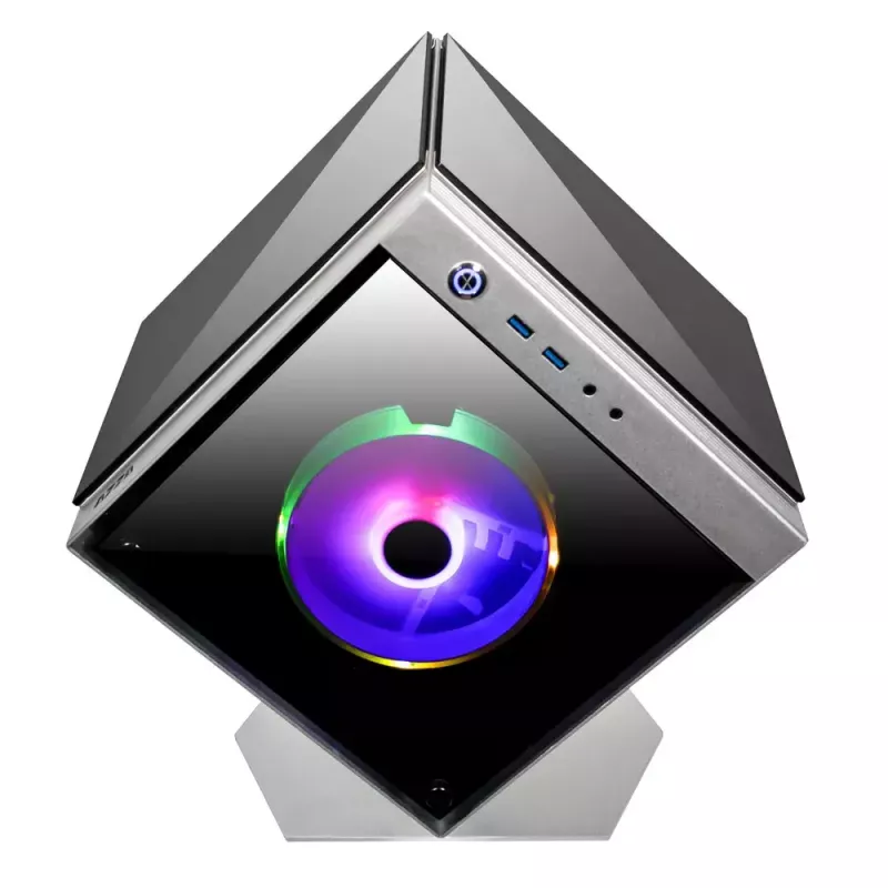 Κουτί PC Azza CUBE MINI 805 Cube ασημί