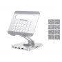 Conceptronic DONN26G, Ασημί, Tablet, Βάση πολυμέσων, Αλουμίνιο, 100 W, MicroSD (TransFlash), SD, SDHC, SDXC