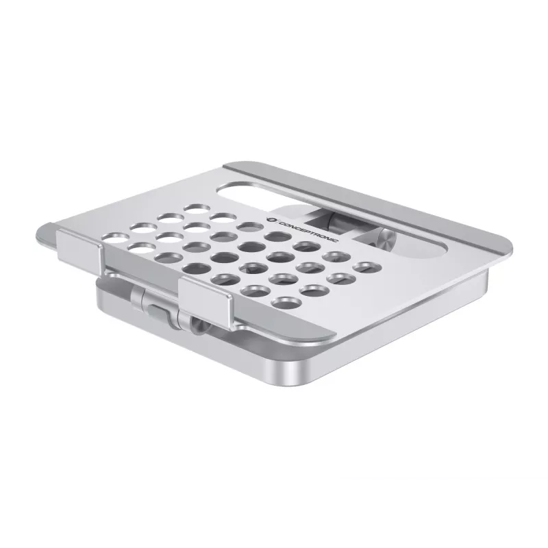 Conceptronic DONN26G, Ασημί, Tablet, Βάση πολυμέσων, Αλουμίνιο, 100 W, MicroSD (TransFlash), SD, SDHC, SDXC