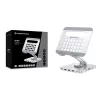 Conceptronic DONN26G, Ασημί, Tablet, Βάση πολυμέσων, Αλουμίνιο, 100 W, MicroSD (TransFlash), SD, SDHC, SDXC