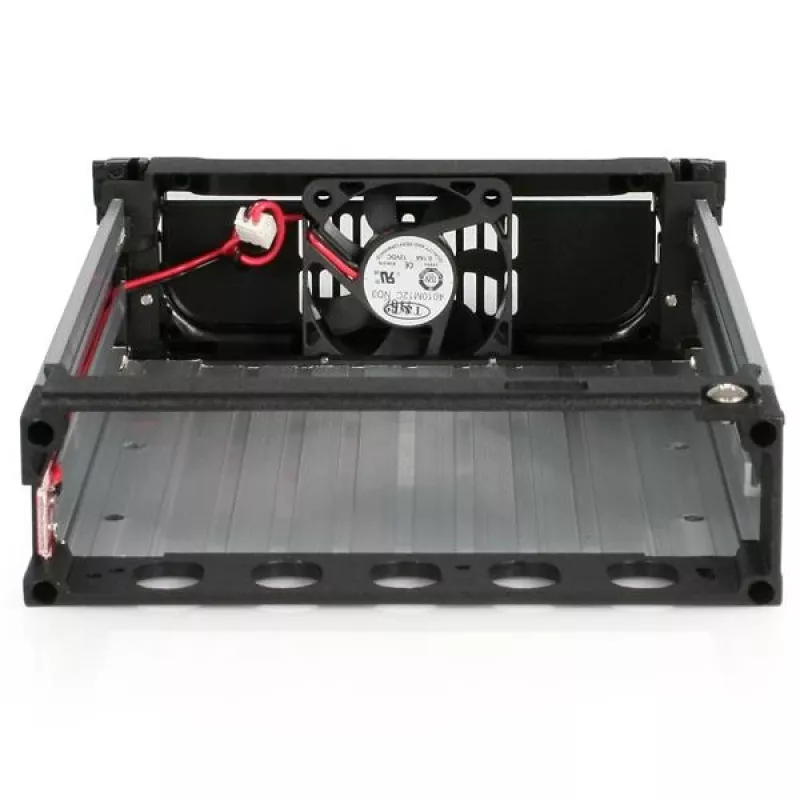 StarTech.com Μαύρο αλουμίνιο 5,25 ίντσες αξιόπιστη θήκη SATA σκληρού δίσκου