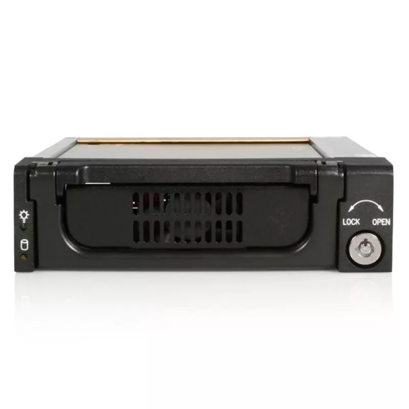 StarTech.com Μαύρο αλουμίνιο 5,25 ίντσες αξιόπιστη θήκη SATA σκληρού δίσκου