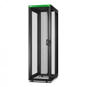 APC Easy Rack, 42U, μαύρο, με οροφή, ροδάκια, πόδια, 4 γωνίες στήριξης και πλάκα δαπέδου, χωρίς πλαϊνά τοιχώματα, 1991H x 600B x 1000T mm