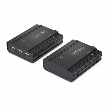 StarTech.com Επέκταση KVM DisplayPort μέσω οπτικών ινών, 4K 60Hz, Kit επέκτασης κονσόλας, έως 300 m (Πολυτροπικό) με προεγκατεστημένες μονάδες SFP+, 3x USB HID