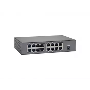 LevelOne Switch Fast Ethernet PoE 16 θυρών, 90W, Fast Ethernet (10/100), Πλήρης διπλής κατεύθυνσης, Power over Ethernet (PoE), Δυνατότητα τοποθέτησης σε τοίχο